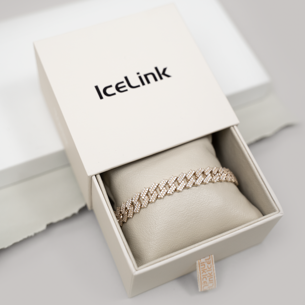 14K XL Link ID Diamond Bracelet Bracelets IceLink-CAL 8" (51.7g 5.75ct)  